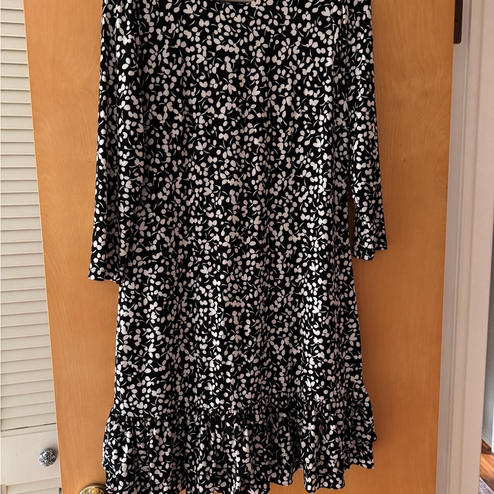 Tommy Hilfiger Black and White Floral Dress